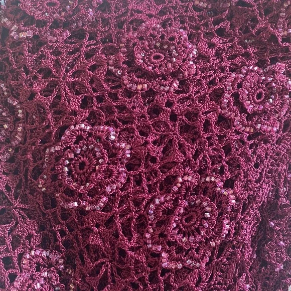 BOUTIQUE PIECE LARGE BEADED SCARF/SHAWL - Picture 6 of 6